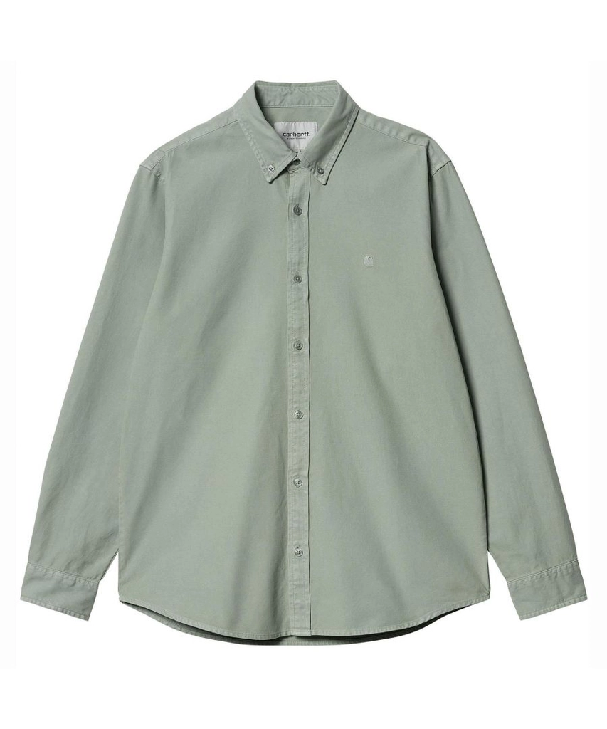 Carhartt WIP Mens Bolton Oxford Cotton Shirt - Sage Green - Size X-Small